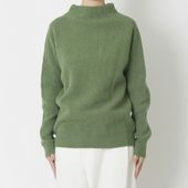 NARU/タスマニアラムウールボトルネックニット